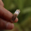 oly-2b958e2d49617660bef62274a3881961 Wholesale Retro Bohemian Style Geometric Two Tone Women S Ring Alloy Electroplated Jewelry Accessory Party Gift