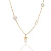 oly-2baf8c464fe4d35d0c3d4163865390e3 Wholesale Star Moon Heart Zircon Pendant Necklace Electroplating Copper Fashion Accessory Trendy Gift For Casual Everyday Wear And Boutique Resale