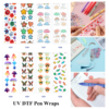 oly-2c209e92a272e00251feea2b943cfbb4 Wholesale 2/8/16pcs Colorful Flower Star Cloud Rainbow Mushroom Butterfly Candy Print Pen and Bookmark Stickers UV DTF Wraps
