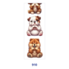 Wholesale 2/8/16pcs Cute Puppy Dog Panda Animal Character Print Pen and Bookmark Stickers UV DTF Wraps OLY Exclusive