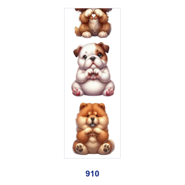 Wholesale 2/8/16pcs Cute Puppy Dog Panda Animal Character Print Pen and Bookmark Stickers UV DTF Wraps OLY Exclusive
