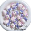 oly-2c551eab7e3dcb7a4e3df3c354d18cdd Wholesale Silicone Beads UV Plated 3D Standing Cat Charms for DIY Phone Chain Jewelry Accessory