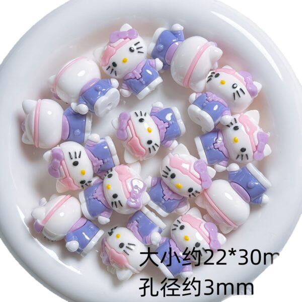 oly-2c551eab7e3dcb7a4e3df3c354d18cdd Wholesale Silicone Beads UV Plated 3D Standing Cat Charms for DIY Phone Chain Jewelry Accessory