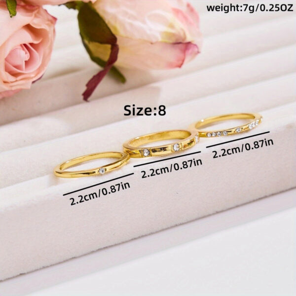 oly-2cbe2d7469440a9544549c74224f10b1 Wholesale Alloy Electroplated Geometric Ring Set Sparkling Couple Rings Fashion Jewelry Accessory Gift
