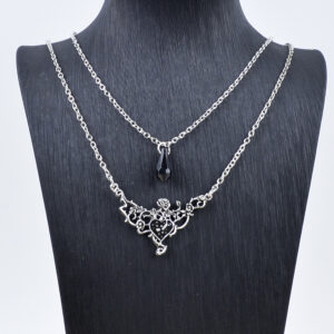 oly-2ce641fda47de924982ceb8aaeaeb8af Wholesale Dark Punk Love Heart Drop Necklace Chic Fashion Accessory For Gift And Boutique Resale