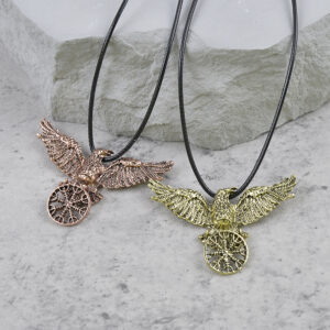 oly-2d11125e05b2accf0a5eb51e2def11cd Wholesale Vintage Crow Pendant Necklace Ancient Red Zinc Alloy Fashion Jewelry Accessory