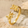 Wholesale Tone Alloy Angel Devil Adjustable Ring Trendy Women S Jewelry For Everyday Wear