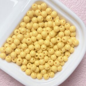 08-light yellow (luminous) / 6mm(100/bag)