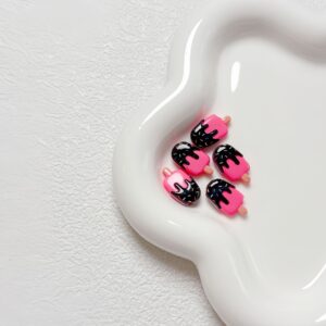 11-rose red / Size is about 20*12*5mm, hole diameter is about 2.5mm