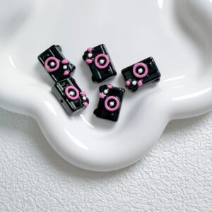 09-black / Size is about 20*15mm, hole diameter is 2mm
