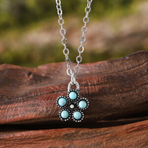 Round turquoise necklace