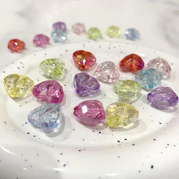 Wholesale Trendy Acrylic Star Beads Electroplated Colorful Loose Beads for DIY Jewelry Making and Layering