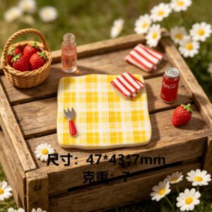 Line checkered plate-yellow