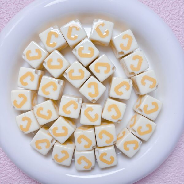 Wholesale Trendy Square Acrylic Letter Beads for DIY Jewelry Making Phone Charms Bag Pendant Craft Supplies