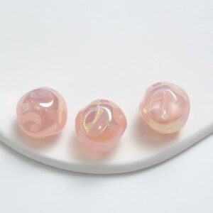08-light pink / The size is about 16mm, and the aperture is about 2.5mm