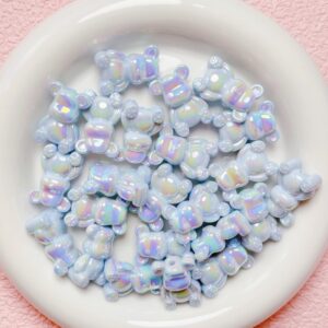 08-light blue / The size is about 25*17mm, the hole diameter is about 2.5mm (sold by piece)