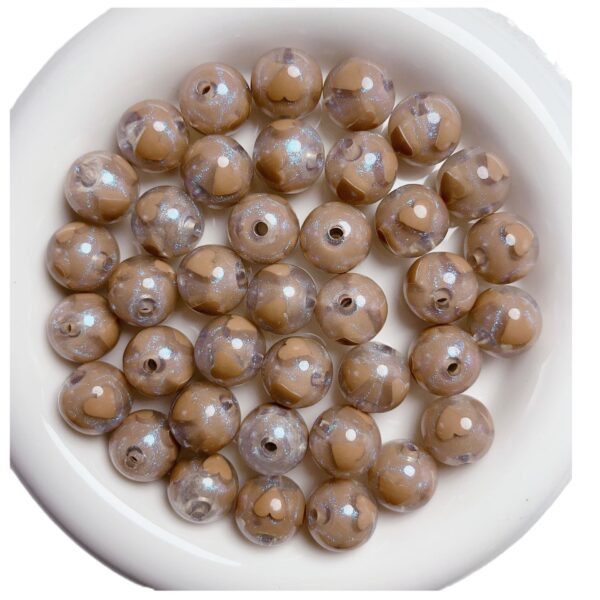 oly-2f1082c0557a17a5266f8580f083354f Wholesale Acrylic Heart Beads Candy Color Fine for DIY Jewelry Making Phone Charms Earrings Craft Supply