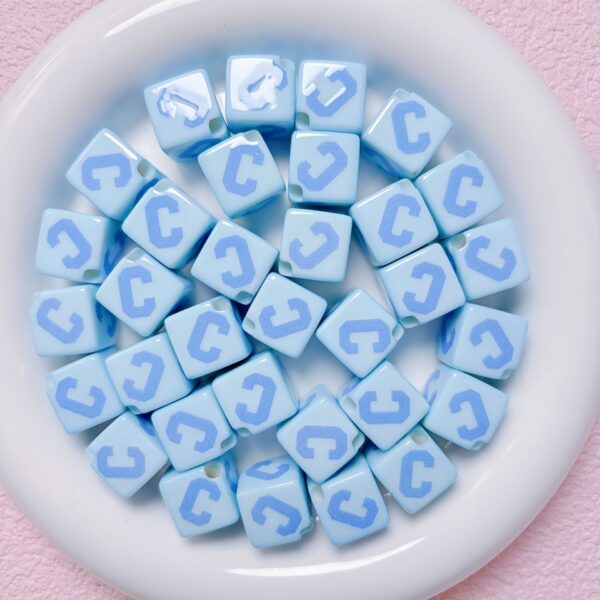 Wholesale Trendy Square Acrylic Letter Beads for DIY Jewelry Making Phone Charms Bag Pendant Craft Supplies