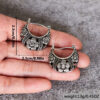oly-2f443dec4bbb77e045502eb130cd2b2a Wholesale Vintage Boho Silver Tone Alloy Moon Crescent Sunflower Drop Earrings Fashion Jewelry Accessory For Gift Boutique Resale
