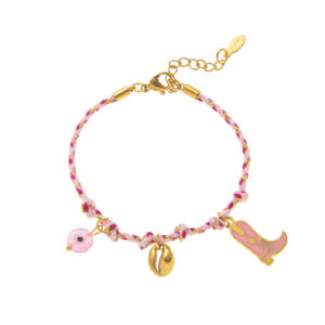 Pink shell bracelet