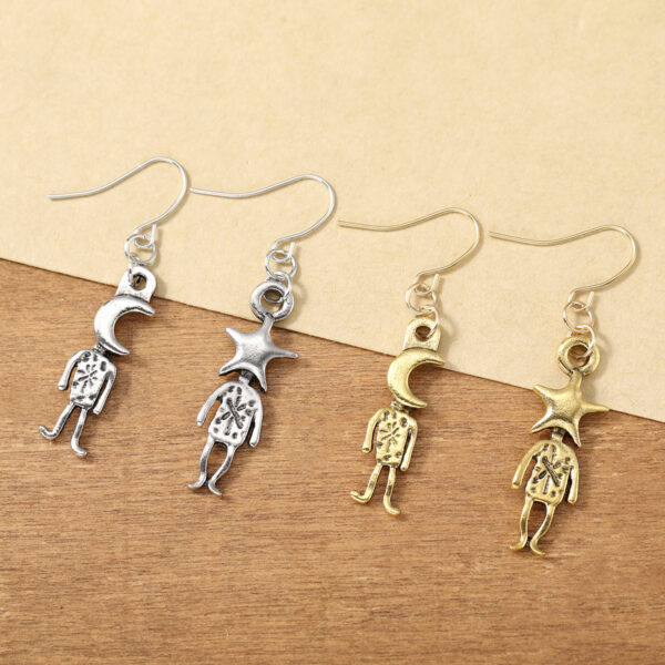 oly-2f9a2a34bfd52ed97f2d27526fb81191 Wholesale Star Moon Cartoon Pendant Earrings Vintage Alloy Chic Jewelry Accessory For Women Party Wear Gift