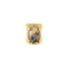 Wholesale Trendy Geometric Resin Gemstone Ring Retro Hip Hop Style Jewelry Accessory Zinc Alloy With Polished Electroplating Everyday Wear Boutique Resale
