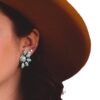 oly-3026c223a4df82ff1368f442527abab8 Wholesale Bohemian Vintage Geometric Flower Turquoise Earrings Chic Jewelry Accessory For Boutique Resale