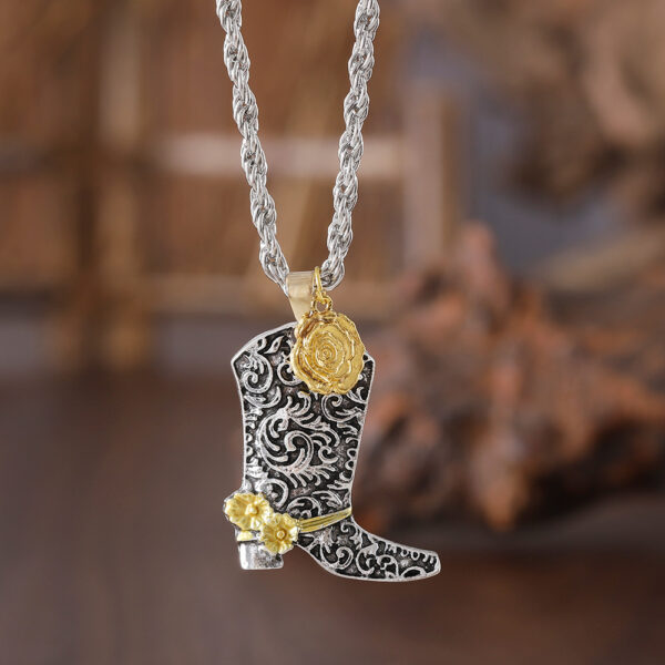 oly-3092017d1fe9cc5c14128c9835714338 Wholesale Hip Hop Punk Boot Pendant Necklace Fashion Jewelry Gift