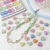 Wholesale Acrylic Faceted Heart Beads, Fine Glitter Star Cut, Loose Beads for DIY Jewelry Making, Chic Fashion Accessory Gift