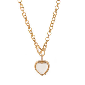 Love transparent photo box necklace