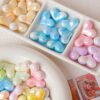 Wholesale Electroplated Cream Heart Acrylic Beads for DIY Phone Strap Car Hanging Bracelet Necklace Trendy Jewelry Accessory