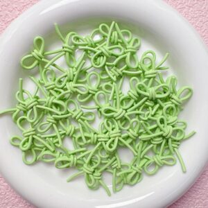 06-fruit green / The size is about 25*18mm, the hole diameter is about 2mm (sold by piece)