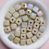 Wholesale Electroplated Acrylic Square Beads (14mm) for DIY Phone Straps, Keychains & Hair Accessories – Trendy Craft Supply