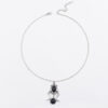 Wholesale Dark Punk Retro Moon Pendant Necklace Antique Silver Zinc Alloy Fashion Accessory For Gift And Boutique Resale