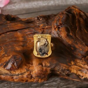 oly-3135a2eaef0ec367845739b8da4e2d98 Wholesale Trendy Geometric Resin Gemstone Ring Retro Hip Hop Style Jewelry Accessory Zinc Alloy With Polished Electroplating Everyday Wear Boutique Resale