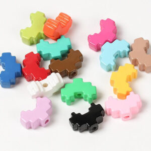 28-inner core-random color mixing / Heart frame 30 * 26mm, inner core 20 * 14mm (sold by piece)