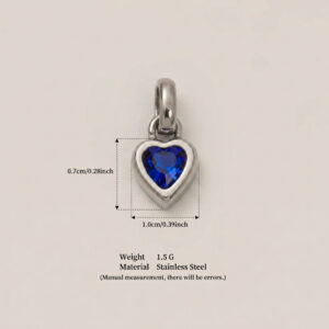 September love pendant (steel color)