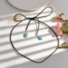 oly-31adc10ea37e1d2fa034ee293f1fe62a Wholesale Trendy Turquoise Pendant Necklace Geometric Charm Choker Party Jewelry Accessory