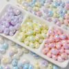 oly-3204174735140c8165436d810419b64f Wholesale Cream Chubby Heart Acrylic Beads DIY Jewelry Accessory for Phone Chains Bracelets Necklaces