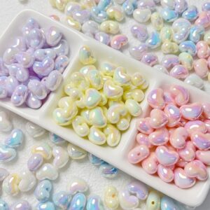oly-3204174735140c8165436d810419b64f Wholesale Cream Chubby Heart Acrylic Beads DIY Jewelry Accessory for Phone Chains Bracelets Necklaces