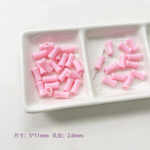 02-pink bamboo joint / See picture for size (sold by piece)