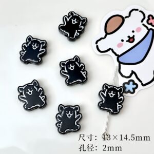 04-black line puppy / Sold by the piece