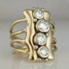 oly-328b8ef075e4112a04f8f5e5a03b85b6 Wholesale Stylish Geometric Hollow Ring With Zinc Alloy Electroplating Wide Band Fashion Accessory For Gift And Boutique Resale