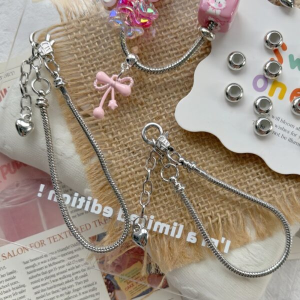 oly-32d43667f345f458bb214ba33612a4df Wholesale Chic Snake Bone Chain Stainless Steel Silver Adjustable DIY Jewelry Making Accessory for Bracelet Bangle Phone Strap