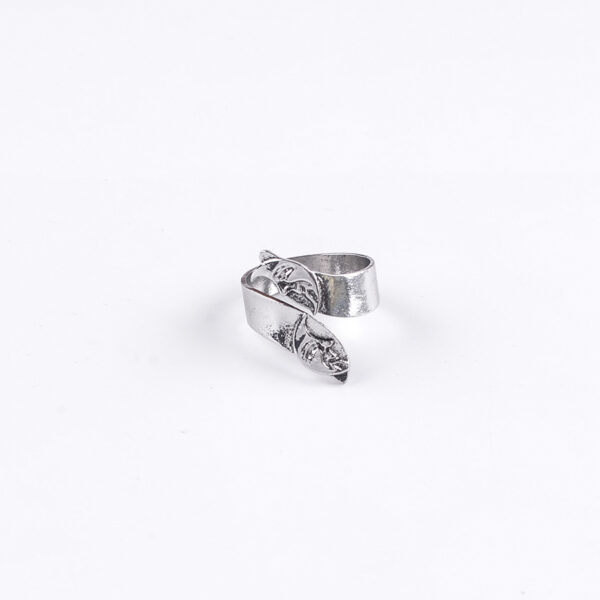 oly-330efe31fea33b10d3ba098295bf1102 Wholesale Vintage Moon Face Adjustable Ring Antique Silver Geometric Jewelry Accessory Unisex Everyday Gift For Boutique Resale