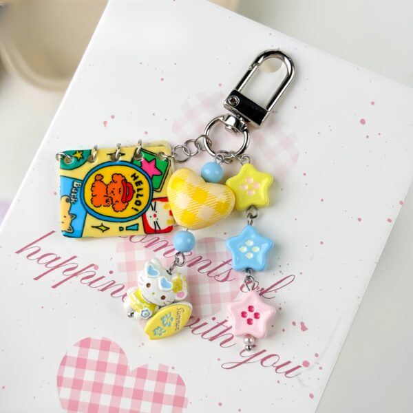 oly-331474919336864ea1f4eb65710e6718 Wholesale Acrylic Love Heart Beads Light Pink Checkered Print for DIY Jewelry Making Bag Charms and Craft Supplies