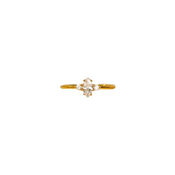 Wholesale Electroplating Copper Copper December Birthstone Ring Geometric Oval Design Fashion Accessory For Everyday Wear