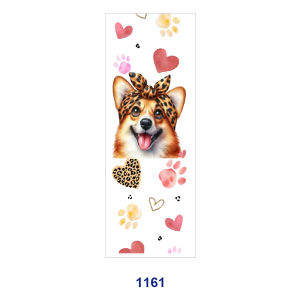 Wholesale 2/8/16pcs Variety Cute Dog Leopard Bow Paw Print Heart Floral Print Pen and Bookmark Stickers UV DTF Wraps OLY Exclusive
