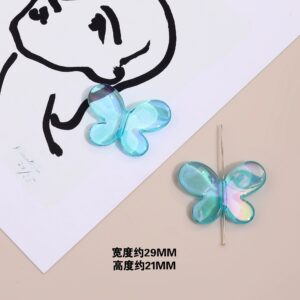 02-Lake Blue / Size is about 29 * 21mm