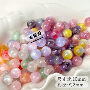 11-randomly mix colors / Size is about 10mm, hole diameter is about 2mm